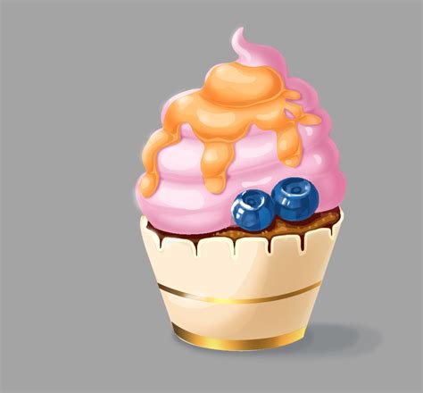 Иллюстрация пироженка в стиле 2d | Illustrators.ru