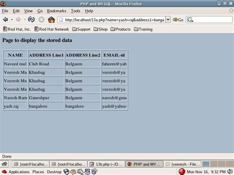 Php Code To Display Mysql Data In An Html Table Krazytech