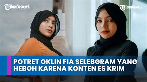 Potret Oklin Fia Selebgram Yang Heboh Karena Konten Es Krim YouTube