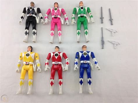 Vintage Bandai Power Rangers Original Cast Flip Head Action