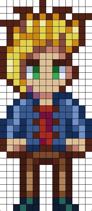 Sam Stardew Valley Perler Bead Pattern Bead Sprites Characters Fuse