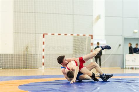 Novosibirsk, Russia â€“ January 19, 2020 : Russian Wrestling ...