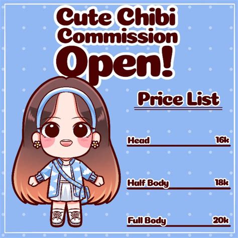 Jual Jasa Gambar Commission Soft File Ilustrasi Chibi Anime Kartun Chibi Oppa Halu