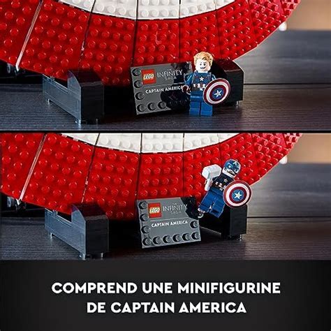 Lego Marvel Le Bouclier De Captain America Kit De Maquette