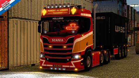 Ets Scania R V Robert Vd Linden Standalone Trailer Open Pipe