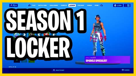 Fortnite Ps4 Best Season 1 Skin And Locker Showcase Fortnite Locker Showcase Chapter 2 Youtube