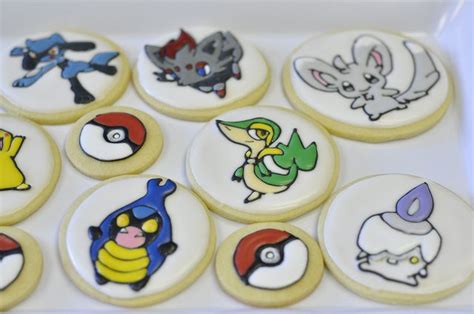 Pokemon Royal Icing Transfer Cookies Cookie Recipes Decorating Royal