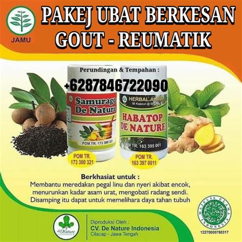 LIST UBAT BERKESAN PALING RAMAI ORANG MENGGUNAKAN TUK SAKIT GOUT DI