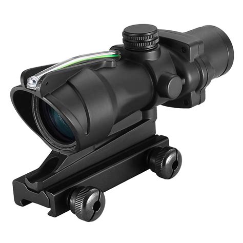 China Hunting Rifle Scope Acog 4x32 Fiber Sight Optics Green