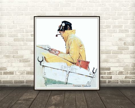 Norman Rockwell Sport Norman Rockwell Print Norman Rockwell Fishing