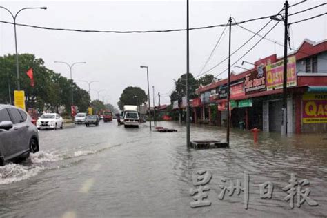 水淹甲抛峇底街场 殃及百间民宅30店屋 地方 北马新闻