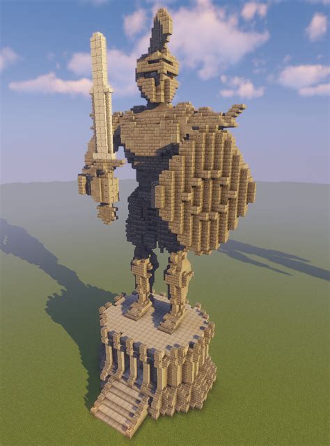 Ancient Greek Warrior Statues Minecraft Map