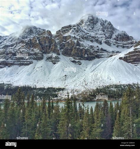 Crowfoot Glacier in Banff National Park, Alberta, Canada Stock Photo ...