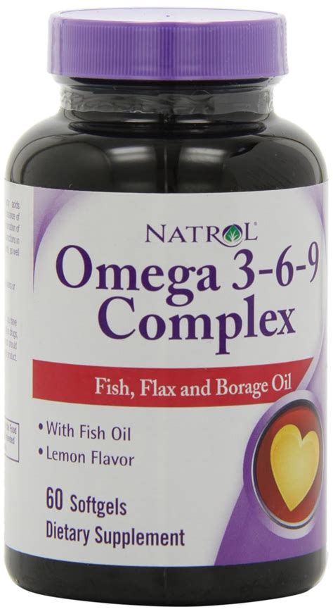 Natrol Omega 3 6 9 Complex Softgels 60 Count Amazon Co Uk Business