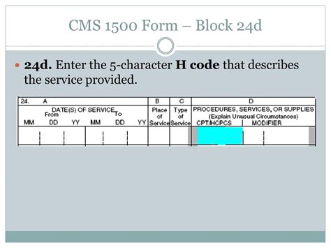 PPT - CMS 1500 Billing Instructions PowerPoint Presentation, free download - ID:1068817