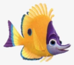 Tad - Finding Nemo Yellow And Purple Fish Transparent PNG - 380x382 ...