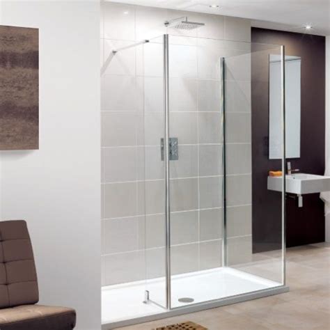 Lakes Coastline Silver 1500 X 800 Walk In Shower Enclosure And Tray