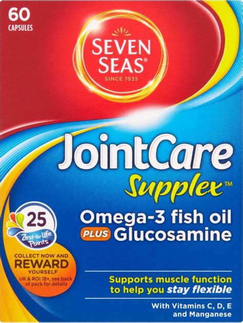 Seven Seas Jointcare Supplex Omega 3 Plus Glucosamine 60 Fish Oil