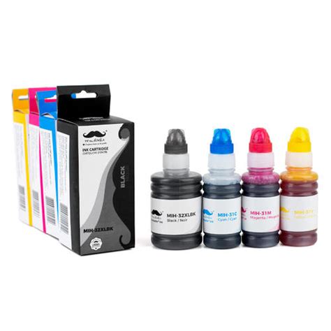 Hp Xl Black Hp Cyan Magenta Yellow Compatible Ink Bottle Combo