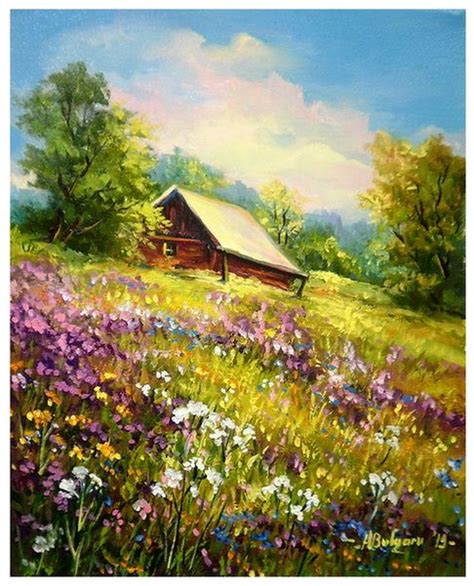 Covorul Verii Tablouri De Suflet Si Vis Landscape Art Painting