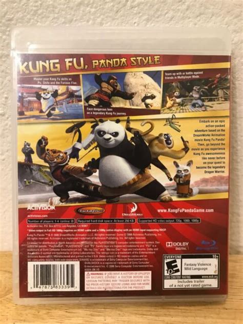 Playstation Ps Kung Fu Panda Ebay