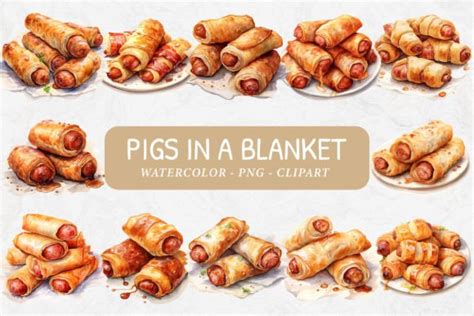 Pigs In A Blanket Graphic By Imaginiac Creative Fabrica