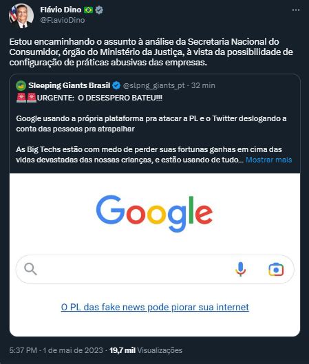 Central Da Pol Tica On Twitter Pl Das Fake News Ministro Da Justi A