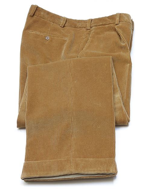 Corduroy Trousers By Brisbane Moss In Fawn Fine British Clothing John Crocket