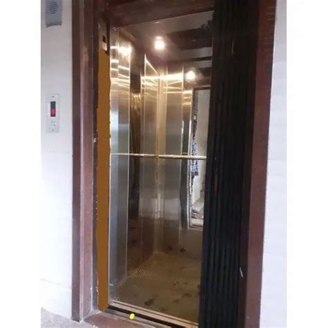 Side Opening 50 60 Hz Stainless Steel Passenger Elevator Collapsible