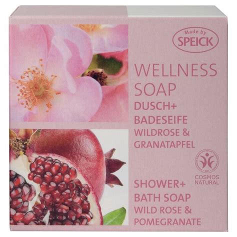 Speick Wellness Soap Dusch Badeseife Wildrose Granatapfel G