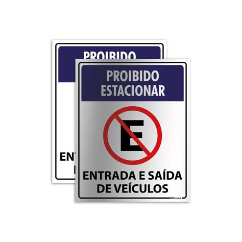 Placa Entrada e Saída de Veículos Afixgraf