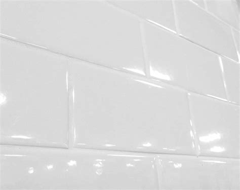 Buy 3x6 Snow White Glossy Finish Ceramic Subway Tile Shower Walls Backsplashes Online At