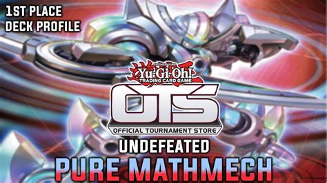 Yu Gi Oh IN DEPTH UNDEFEATED Pure Mathmech Deck Profile POTE Format