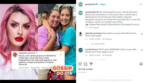 Karen Bachini é criticada pela mãe de Virginia Fonseca após resenha