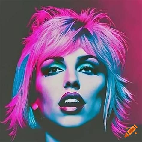 Album Cover Featuring A Female Singer Inspired By Blondie In A Pop Art