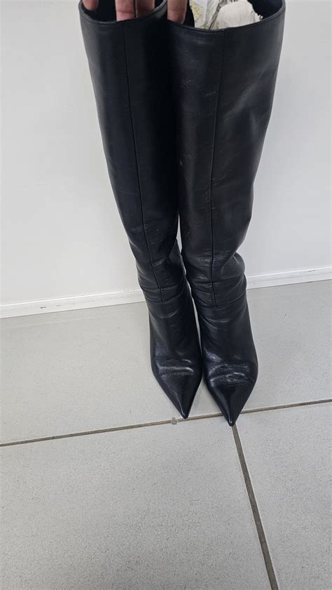 Botas Cano Alto Em Pele Pombal Olx Portugal