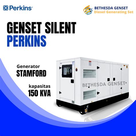 Jual Perkins Genset 150 Kva Silent Stamford 3 Phasegenset 150kva