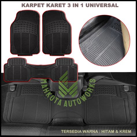 Jual Karpet Mobil Karet Universal In Depan Belakag Tebal D Texture