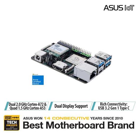 Asus Aiot Tinker Board R Arm Based Sbc W Rockchip Rk Hexa Core