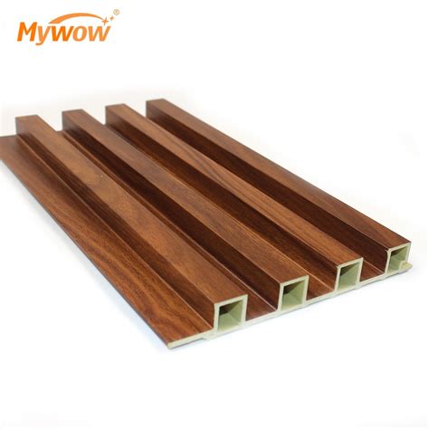 Wooden Grain Wood Plastic Composite Wall Cladding Laminate Wpc Wall