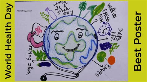 Best Poster Drawing On World Health Day How To Make World Health