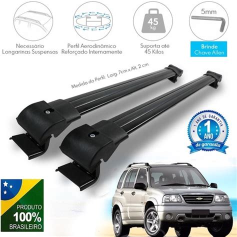 Travessa De Teto Bagageiro Chevrolet Tracker 2012 Preta Submarino