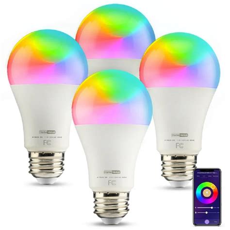 Homevenus Smart Light Bulbs W A Rgb Color Changing Led Light Bulb