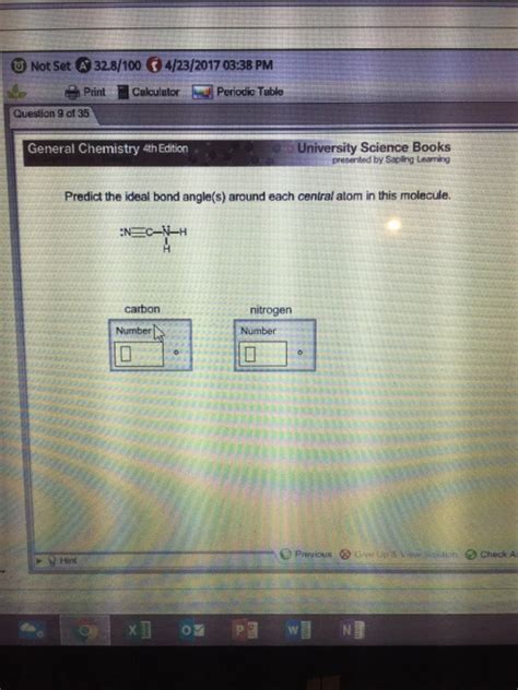 Solved Predict the ideal bond angle(s) around each central | Chegg.com