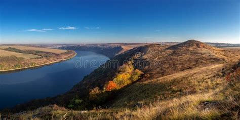 Canyon Near the Dniester River. Landscapes of Ukraine Stock Photo ...