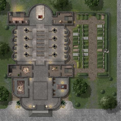 Battlemap Church 30x30 Enter The Spooky Church 30x30 Free Sample