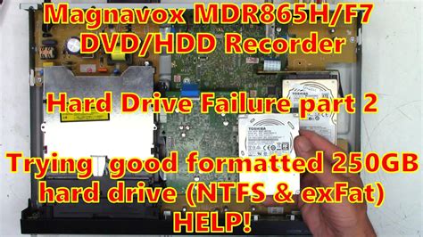 Part 2 HELP Magnavox MDR865H F7 DVD HDD With A Possible Bad Hard Drive