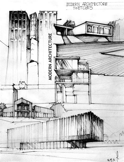 Modern Architecture Sketches Artur Stępniak Gallery