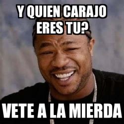 Meme Yo Dawg Y Quien Carajo Eres Tu Vete A La Mierda 18108615