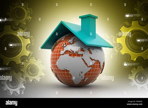 World with roof Stock Photo - Alamy